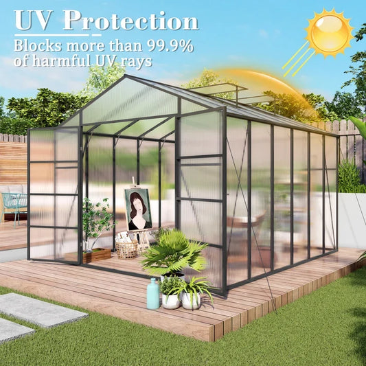 10x12 FT Polycarbonate Greenhouse: Complete A-to-Z Guide for Heavy-Duty Backyard Gardening