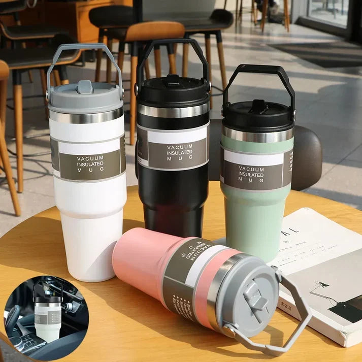 30 oz Stainless Steel Travel Tumbler with Handle &amp; Lid: Complete A-to-Z Guide for Car, Coffee, Sports &amp; Everyday Hydration