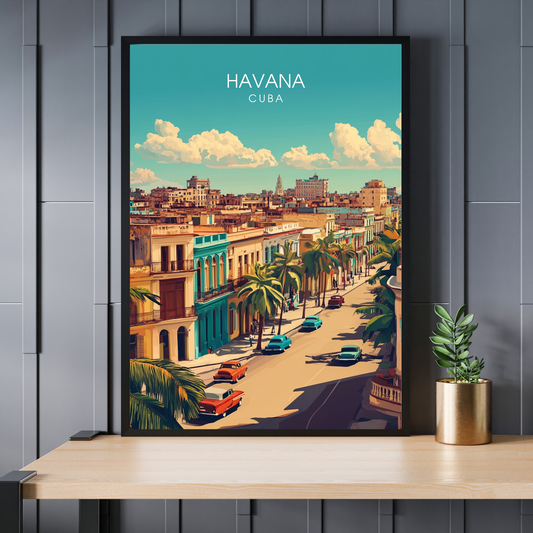 Affiche Havana | Impression déco Cuba | Affiche Cuba