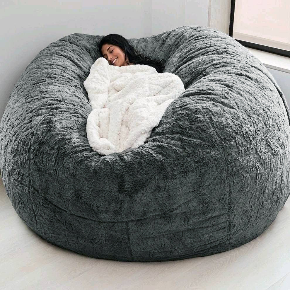 Crystal Velvet Bean Bag Sofa Cover
